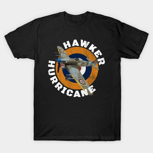 Hawker Hurricane WW2 Warbirds Warplanes T-Shirt by F&L Design Co.